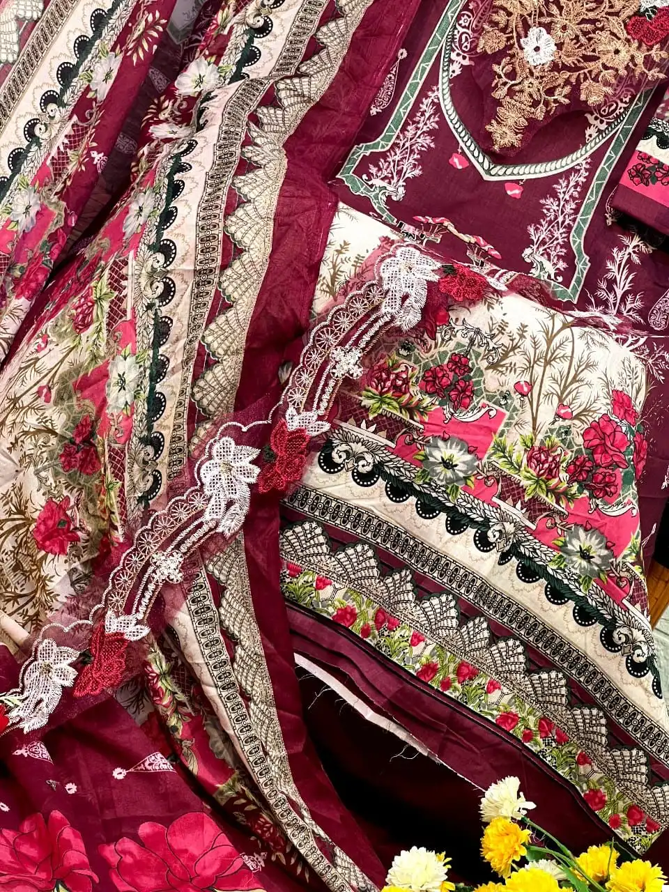 Aasha Ayezal Vol-1 Pure Cotton Wholesale Pakistani Suit Catalog - Image 5