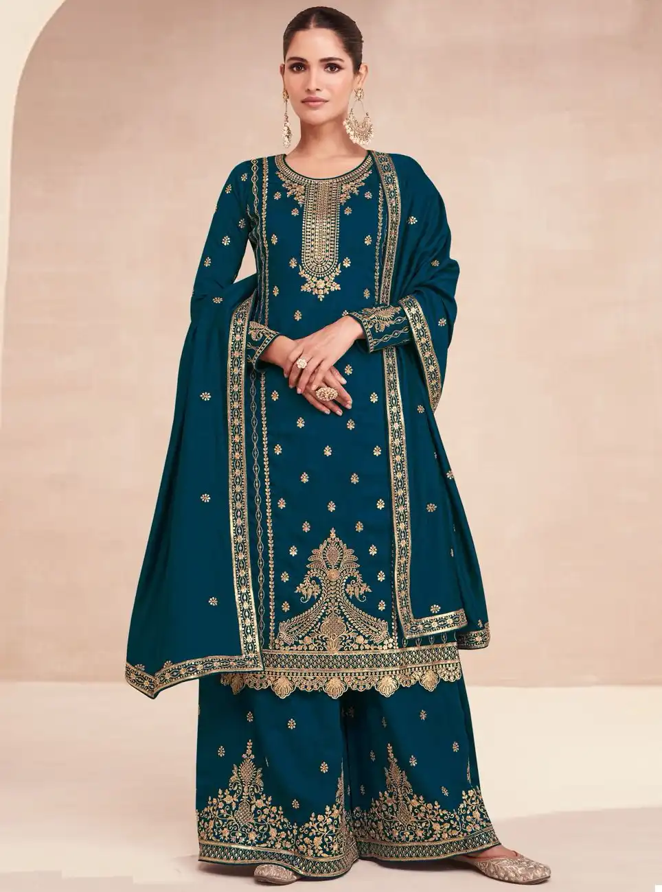 Aashirwad Zari Premium Silk Wholesale Designer Readymade Salwar Suit Catalog