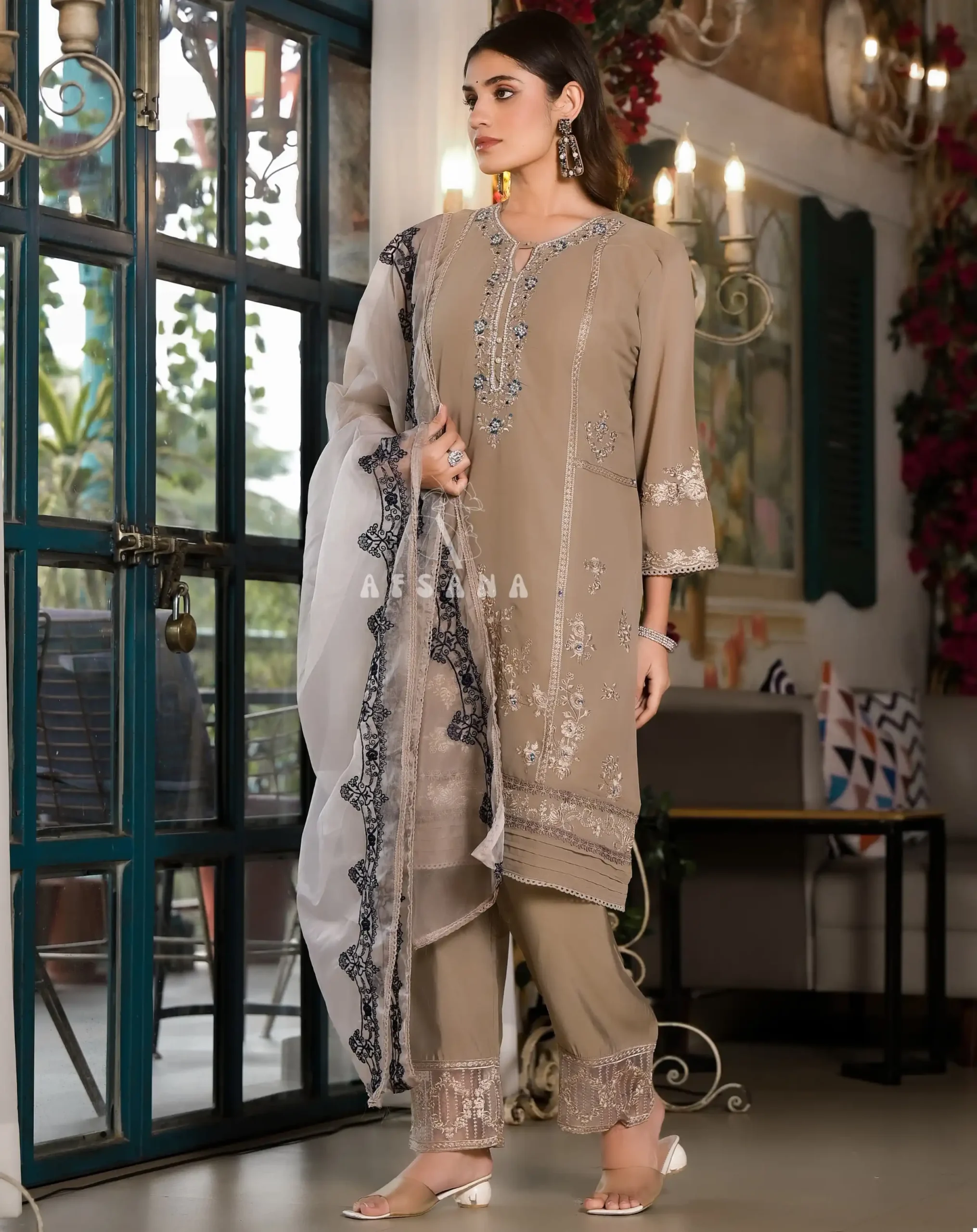 Afsana D.N 1085 Heavy Georgette Wholesale Pakistani Readymade Salwar Suit Catalog