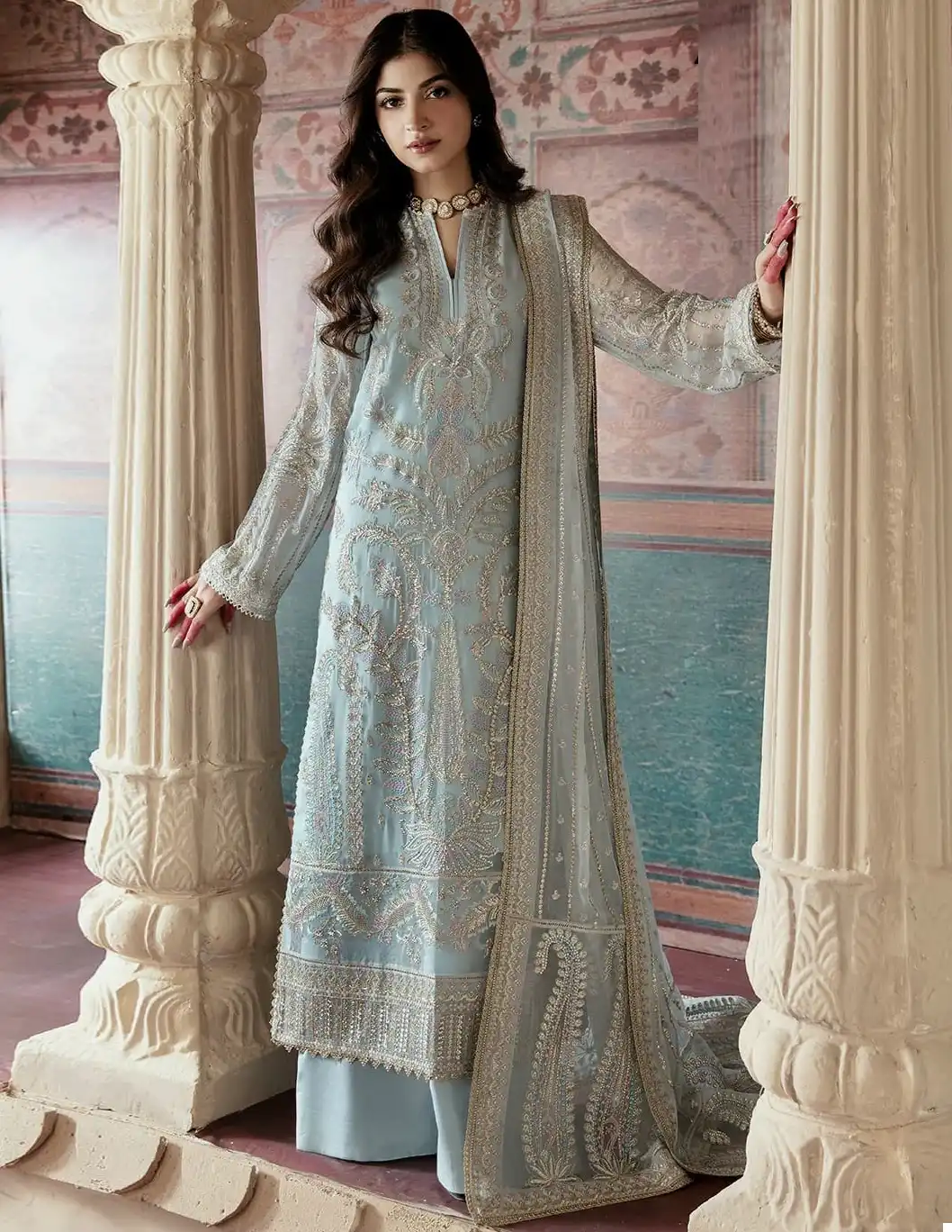 Anamsa 276 Heavy Pure Faux Georgette Wholesale Pakistani Salwar Suit