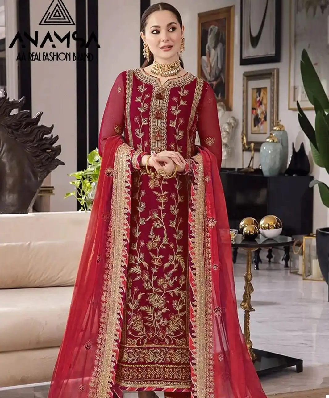 Vardan Ethnic Anamsa 279 Heavy Pure Faux Georgette Wholesale Pakistani Salwar Suit