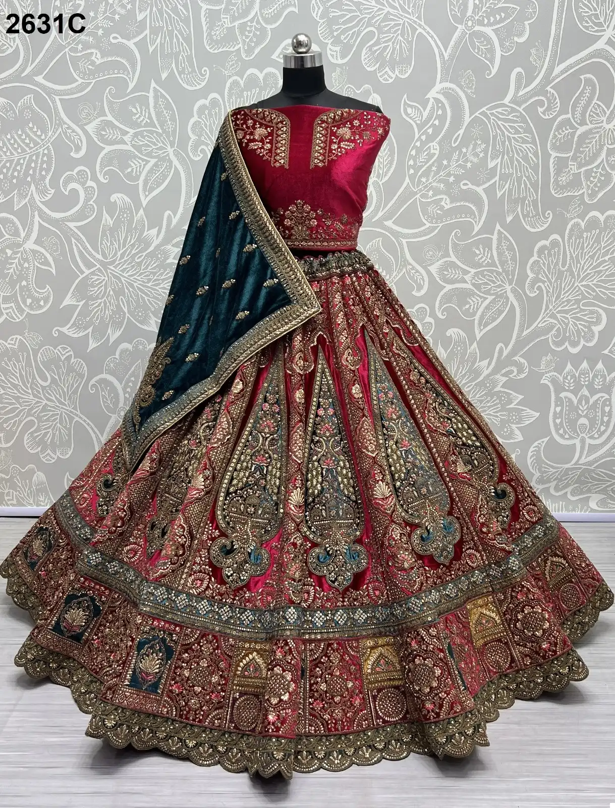 Anjani Art 2631A To 2631D Velvet Wholesale Lehenga Catalog - Image 14