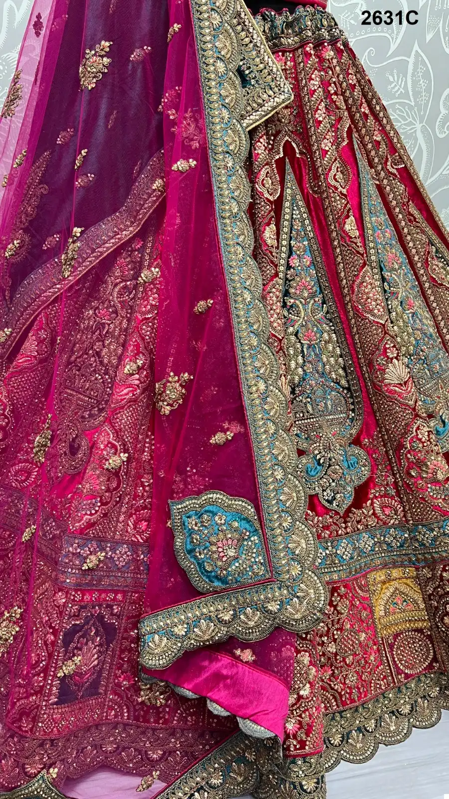 Anjani Art 2631A To 2631D Velvet Wholesale Lehenga Catalog - Image 16