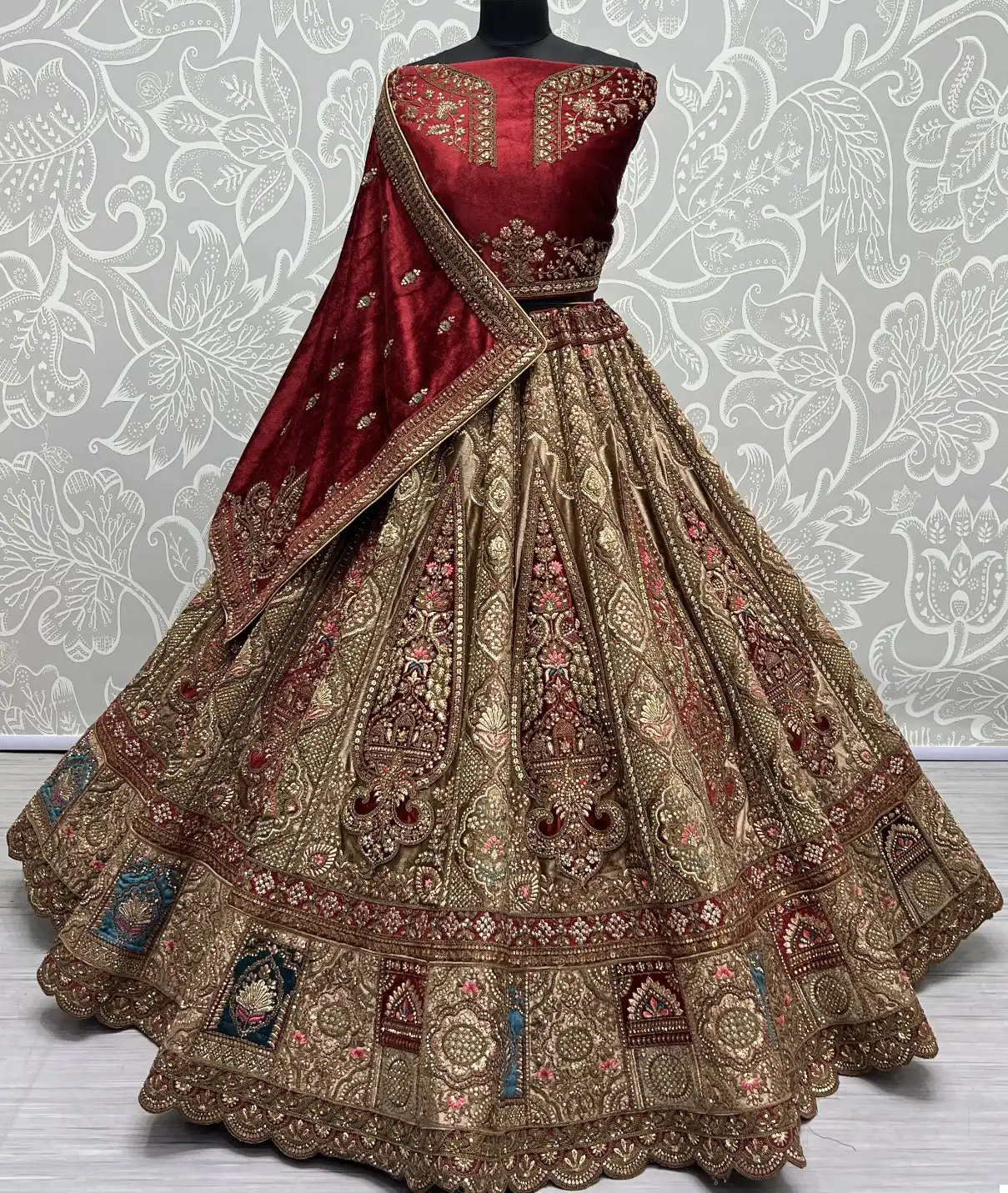 Anjani Art 2631A To 2631D Velvet Wholesale Lehenga Catalog