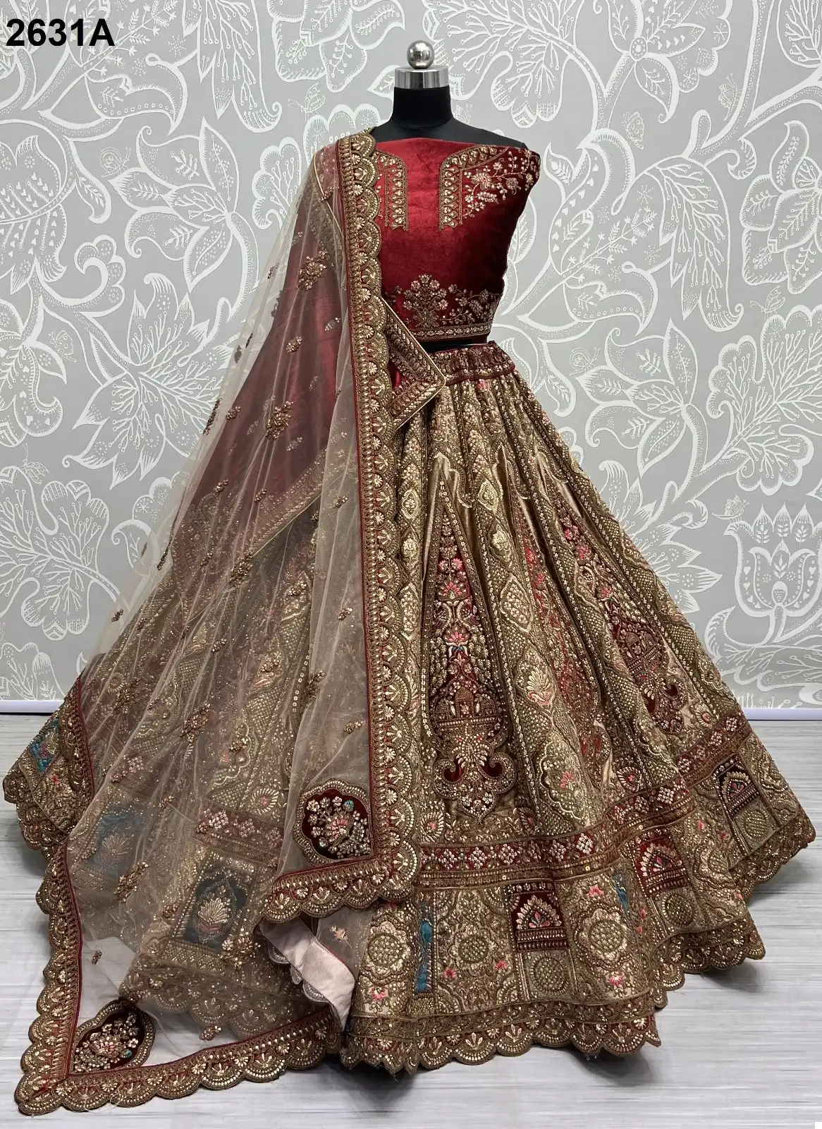 Anjani Art 2631A To 2631D Velvet Wholesale Lehenga Catalog - Image 5