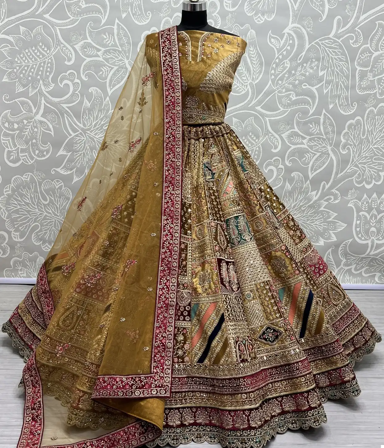 Anjani Art 2637A To 2637D Velvet Wholesale Lehenga Catalog