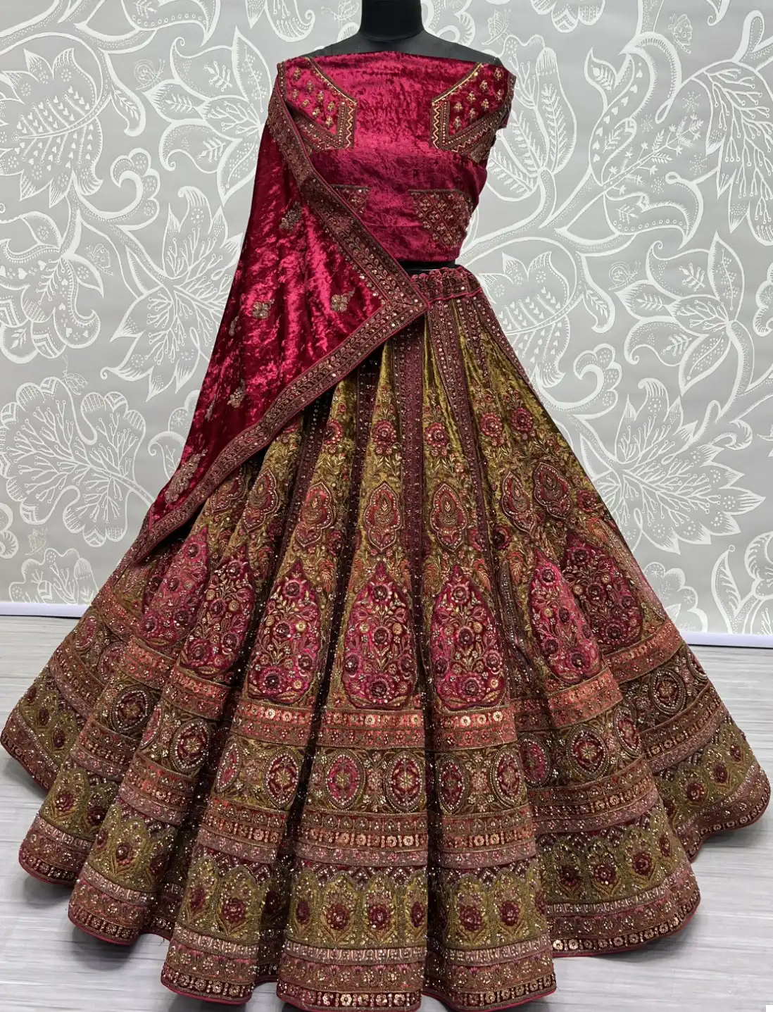 Anjani Art 2638 Velvet Wholesale Lehenga