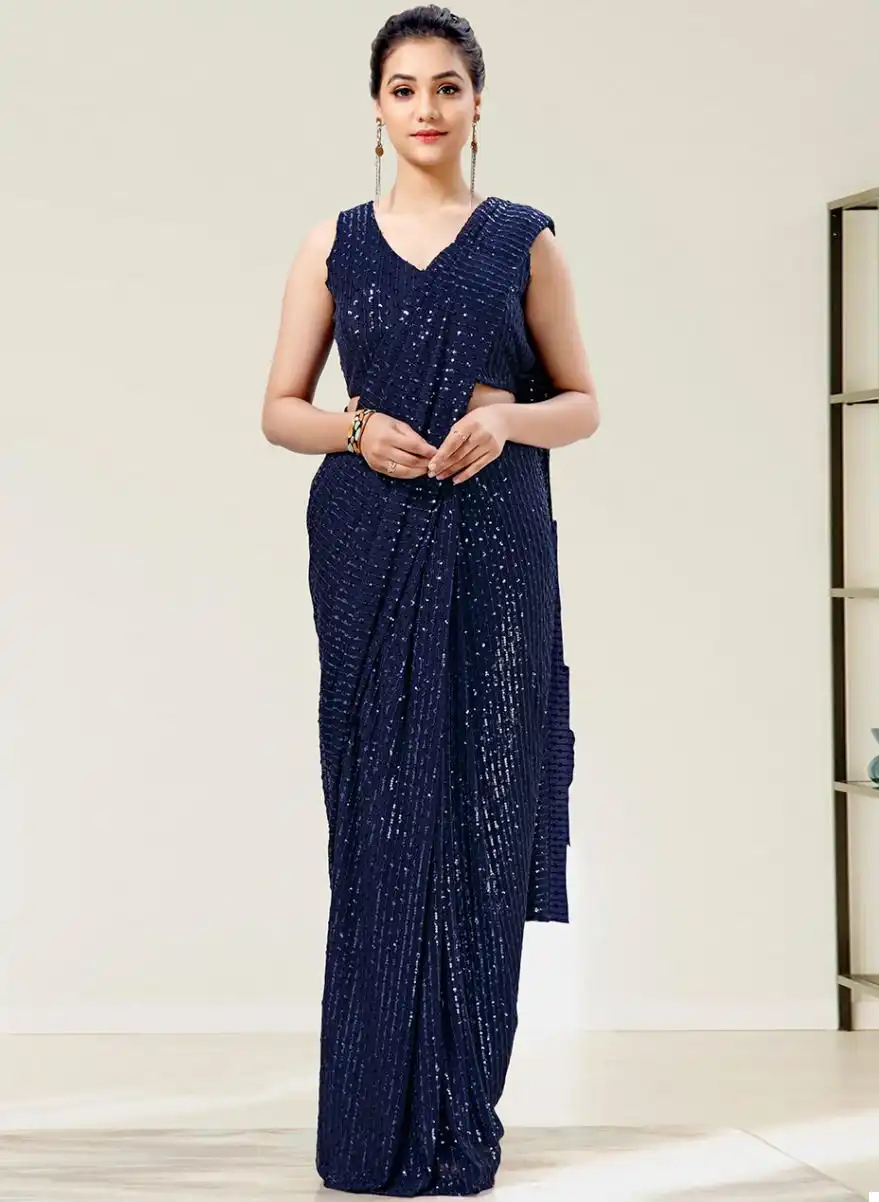 VE BT-271 Georgette Wholesale Party Wear Saree Catalog