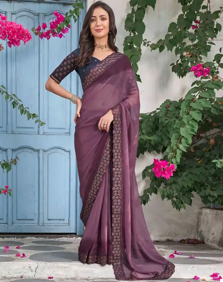 Kalista Resham Padding Shimmer Wholesale Designer Saree Catalog