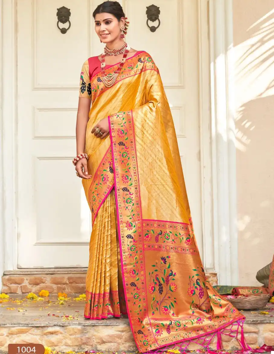 Bunawat Abhi Priya Silk Paithani Silk Wholesale Sarees Catalog