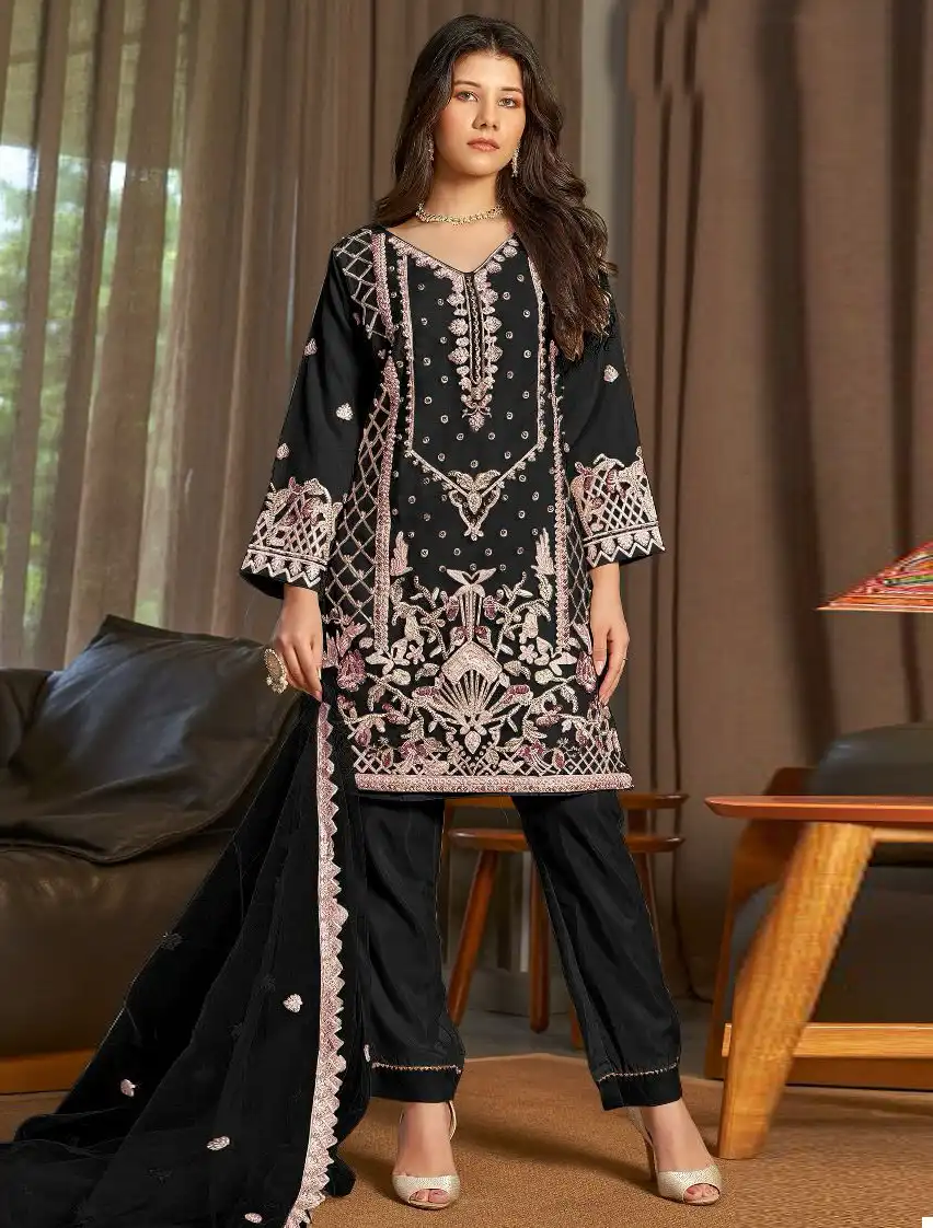 Fepic C-1633 Organza Wholesale Pakistani Salwar Suit Catalog