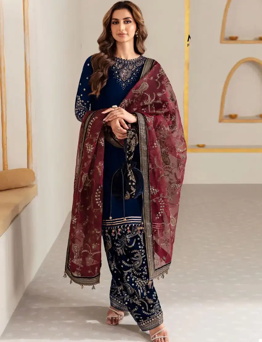 Deepsy Suits 3284 Velvet Wholesale Winter Designer Pakistani Salwar Suit Catalog