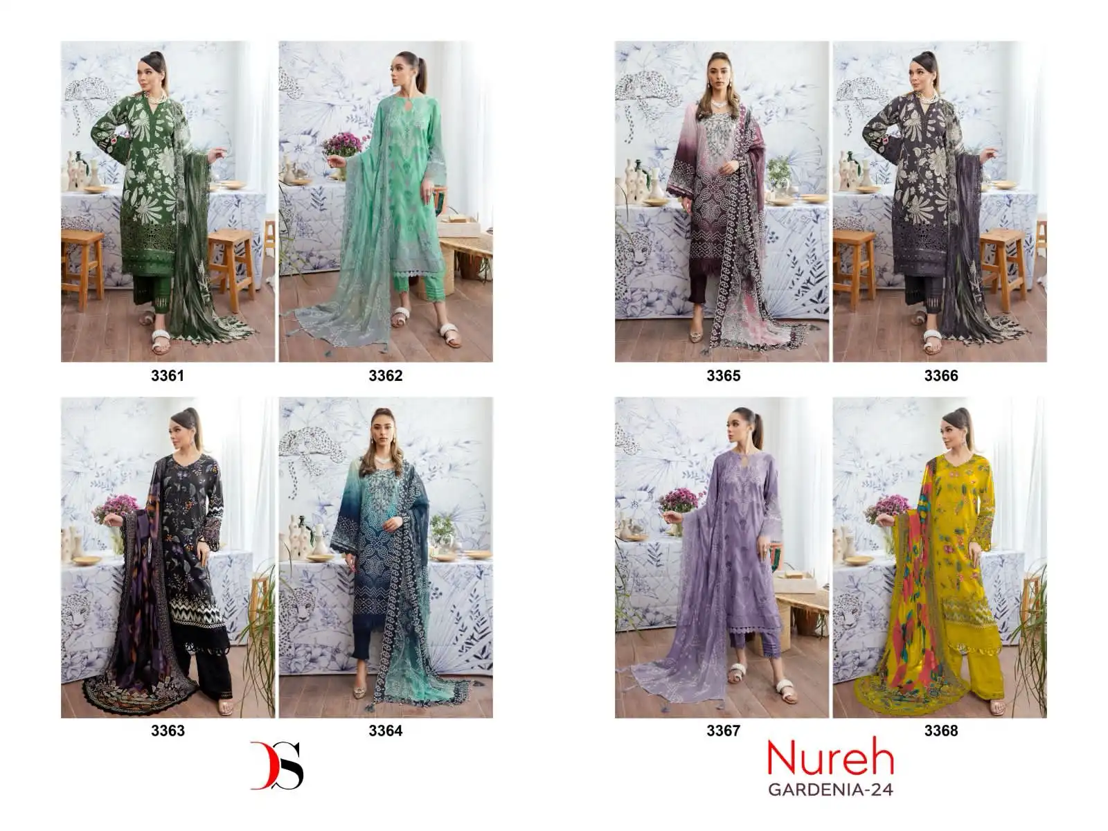 Deepsy Suits Nureh Gardenia 24 Pure Cotton Wholesale Pakistani Salwar Suit Catalog - Image 9