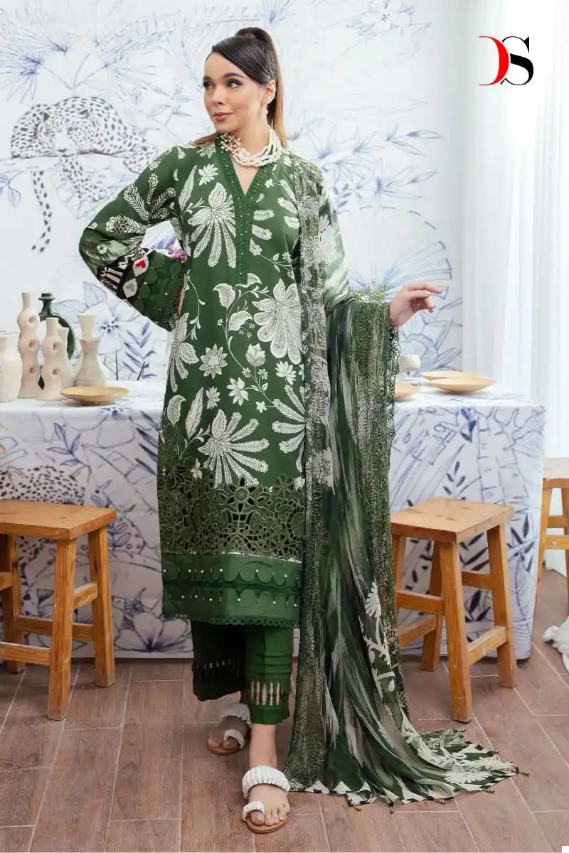 Deepsy Suits Nureh Gardenia 24 Pure Cotton Wholesale Pakistani Salwar Suit Catalog - Image 2