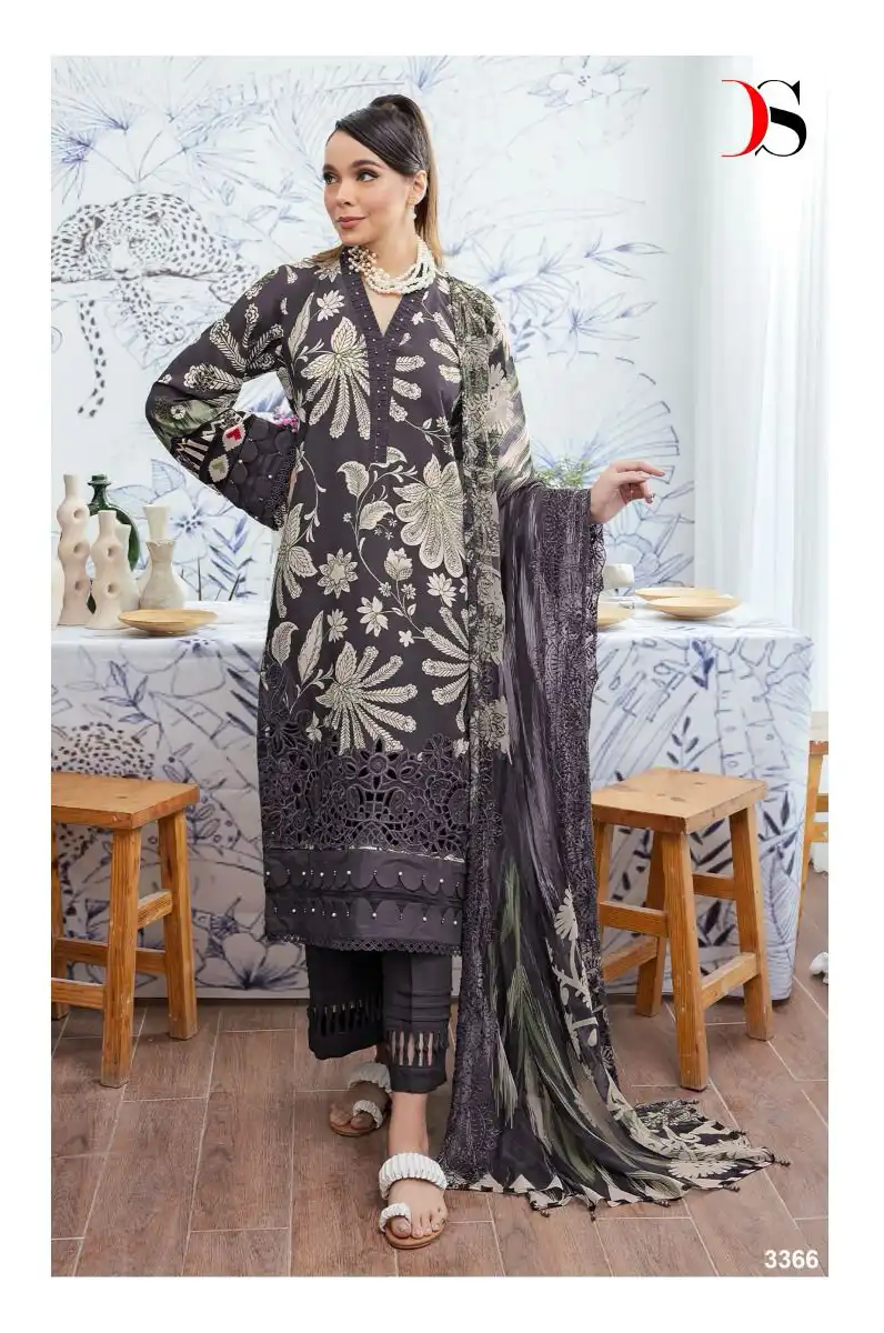 Deepsy Suits Nureh Gardenia 24 Pure Cotton Wholesale Pakistani Salwar Suit Catalog - Image 6