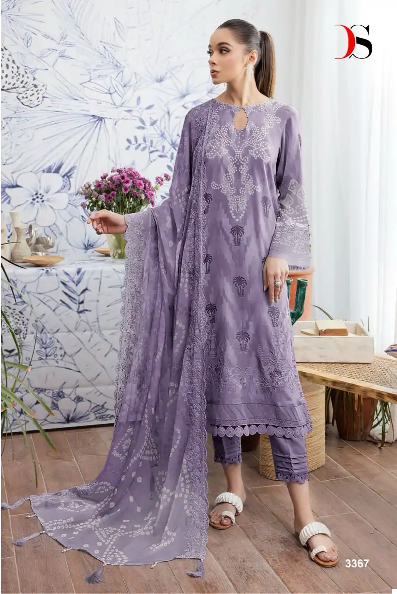 Deepsy Suits Nureh Gardenia 24 Pure Cotton Wholesale Pakistani Salwar Suit Catalog - Image 8