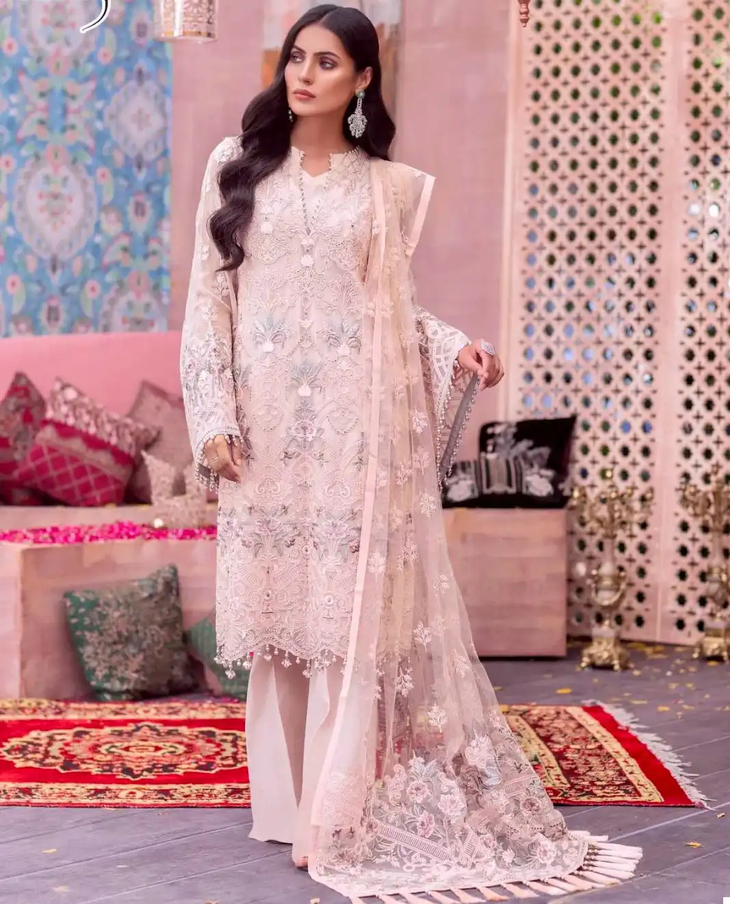 Elaf G 177 Heavy Faux Georgette Wholesale Pakistani Salwar Suit