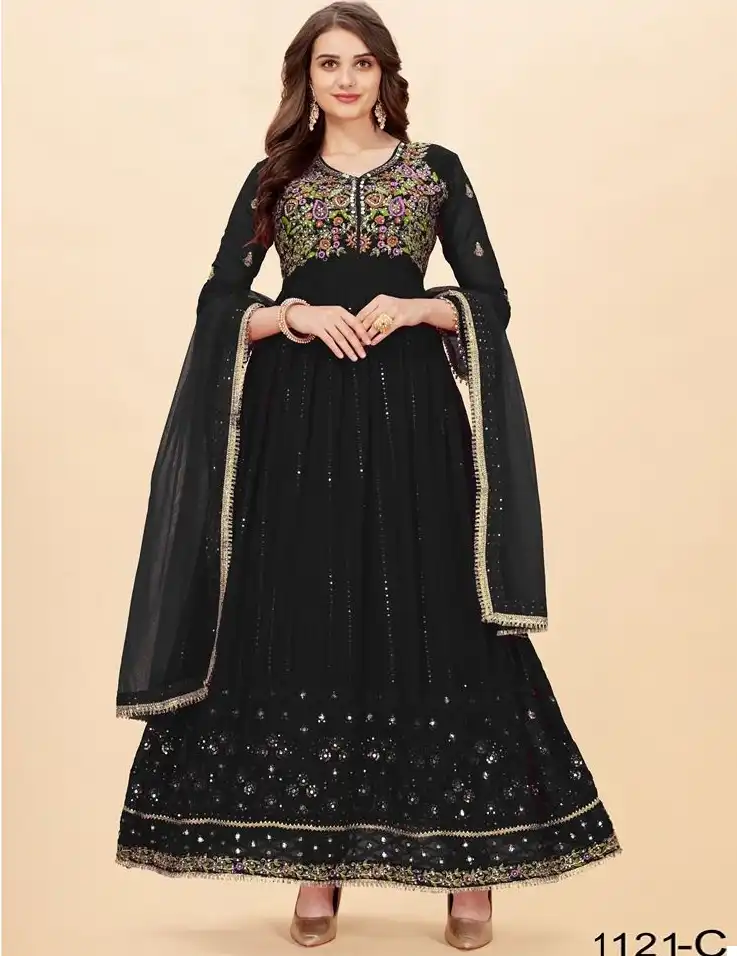 Nazneen Florence-Colour Heavy Georgette Wholesale Designer Salwar Suit Catalog