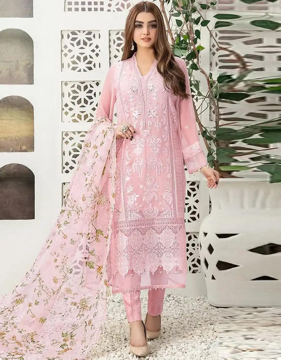 Fepic C 1594 Organza Wholesale Designer Pakistani Salwar Suit Catalog