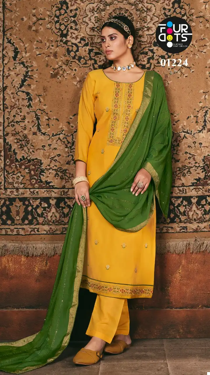 Fourdots Triveni Vol 2 Muslin Wholesale Salwar Suit Catalog - Image 4