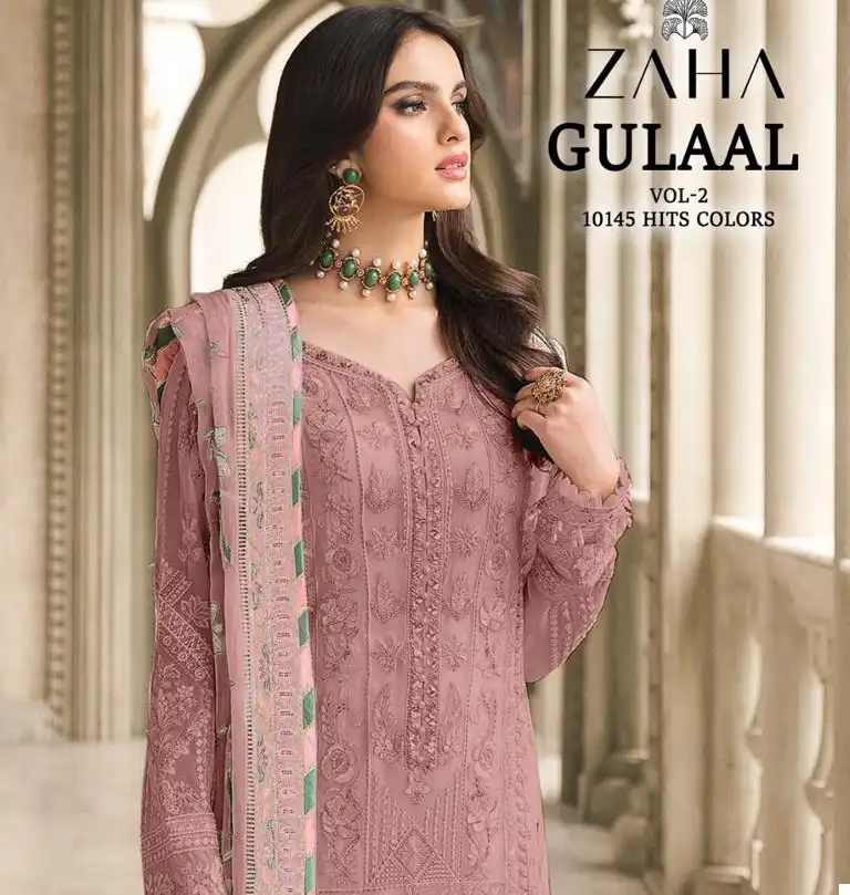 Zaha Gulaal Vol 1 Georgette Wholesale Pakistani Salwar Suit Catalog