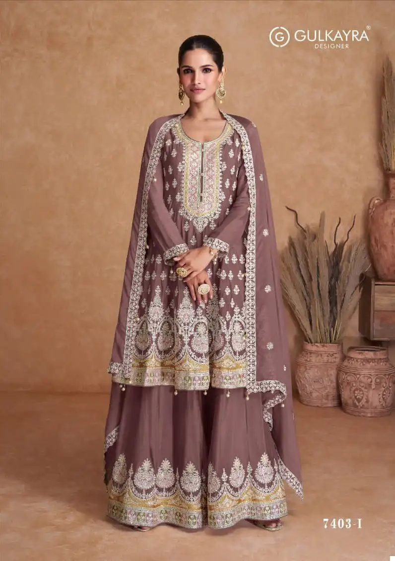 Gulkayra Designer Radhika Real Chinon Wholesale Designer Readymade Salwar Suit Catalog - Image 3
