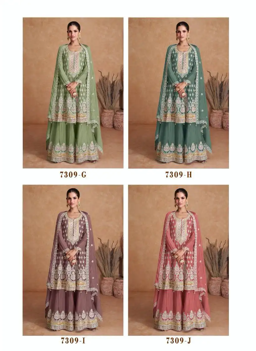 Gulkayra Designer Radhika Real Chinon Wholesale Designer Readymade Salwar Suit Catalog - Image 5