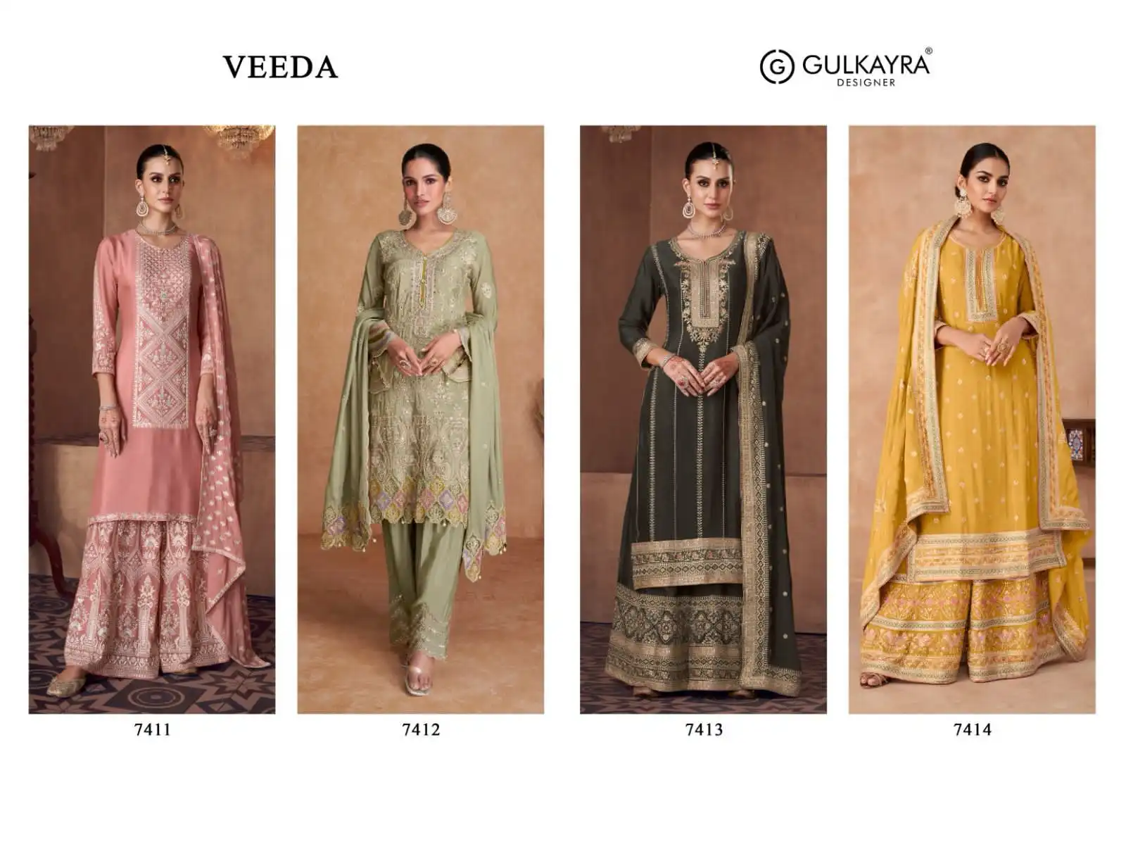 Gulkayra Designer Veeda Real Chinon Wholesale Designer Readymade Salwar Suit Catalog - Image 4