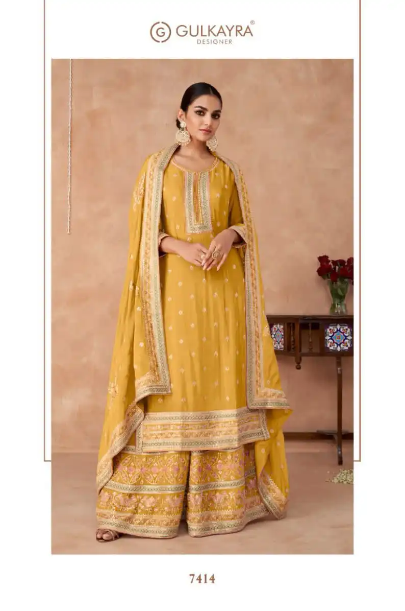 Gulkayra Designer Veeda Real Chinon Wholesale Designer Readymade Salwar Suit Catalog - Image 3