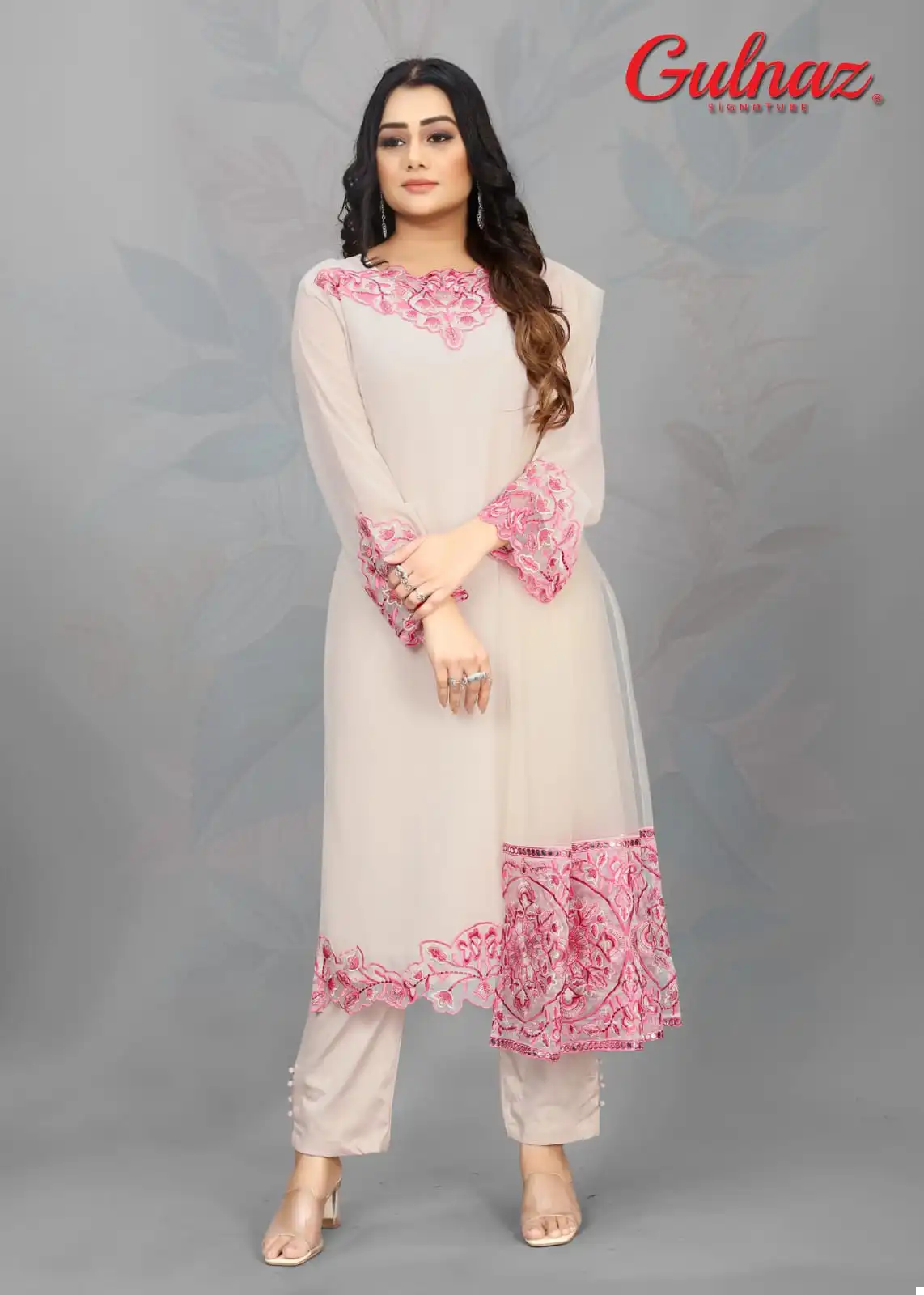 Gulnaz Signature Luxury Pret Formal Wear Collection Pure Heavy Georgette Wholesale Pakistani Readymade Salwar Suit Catalog - Image 3