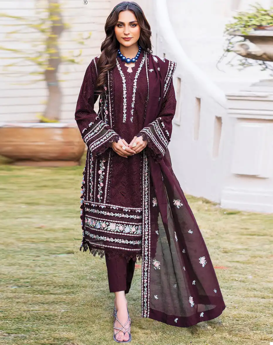 Hoor Tex H-183 Faux Georgette Wholesale Pakistani Suit Catalog