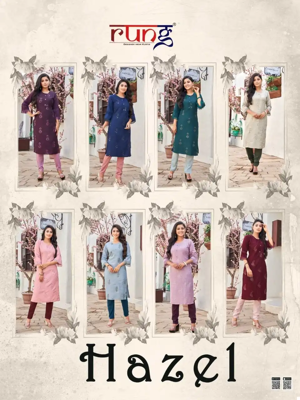 Vardan Ethnic Hazel Heavy Lining Viscose Rayon Wholesale Kurti With Pant Catalog - Image 9