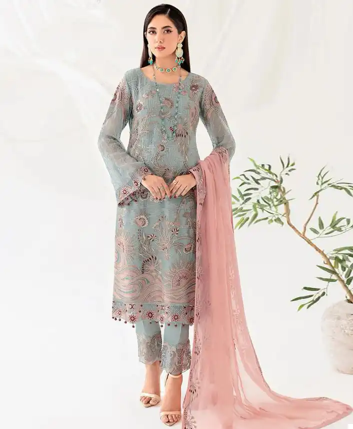 Hoor Tex H 155 Georgette Wholesale Pakistani Salwar Suit