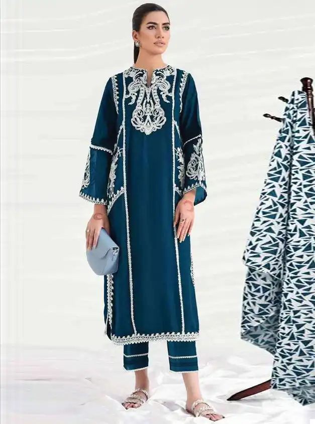 Hoor Tex Hf-30 Heavy Georgette Wholesale Pakistani Readymade Salwar Suit Catalog