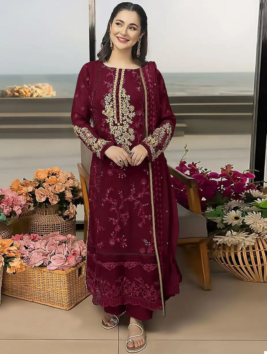 Johra Tex Jt 133 Faux Georgette Wholesale Pakistani Salwar Suit
