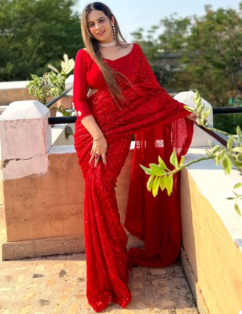 VE Jr-592 Georgette Wholesale Party Wear Saree