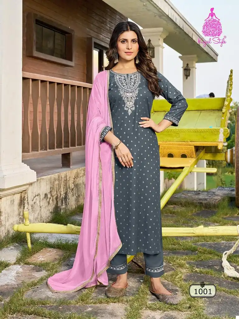 Kajal Style Rangrez Vol 1 Rayon Wholesale Readymade Salwar Suit Catalog - Image 2