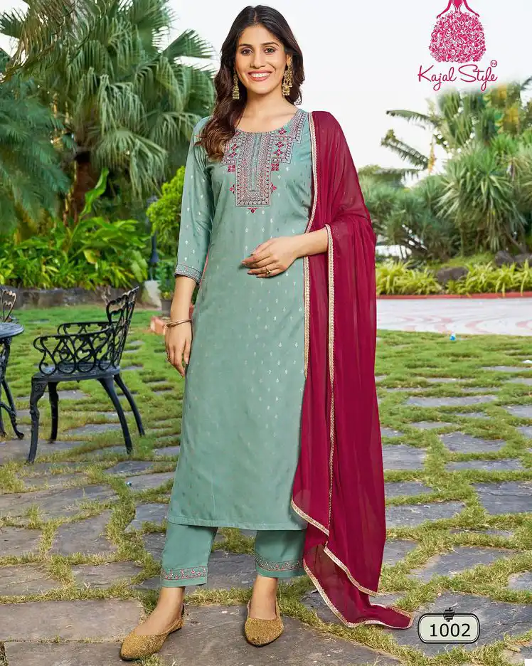 Kajal Style Rangrez Vol 1 Rayon Wholesale Readymade Salwar Suit Catalog