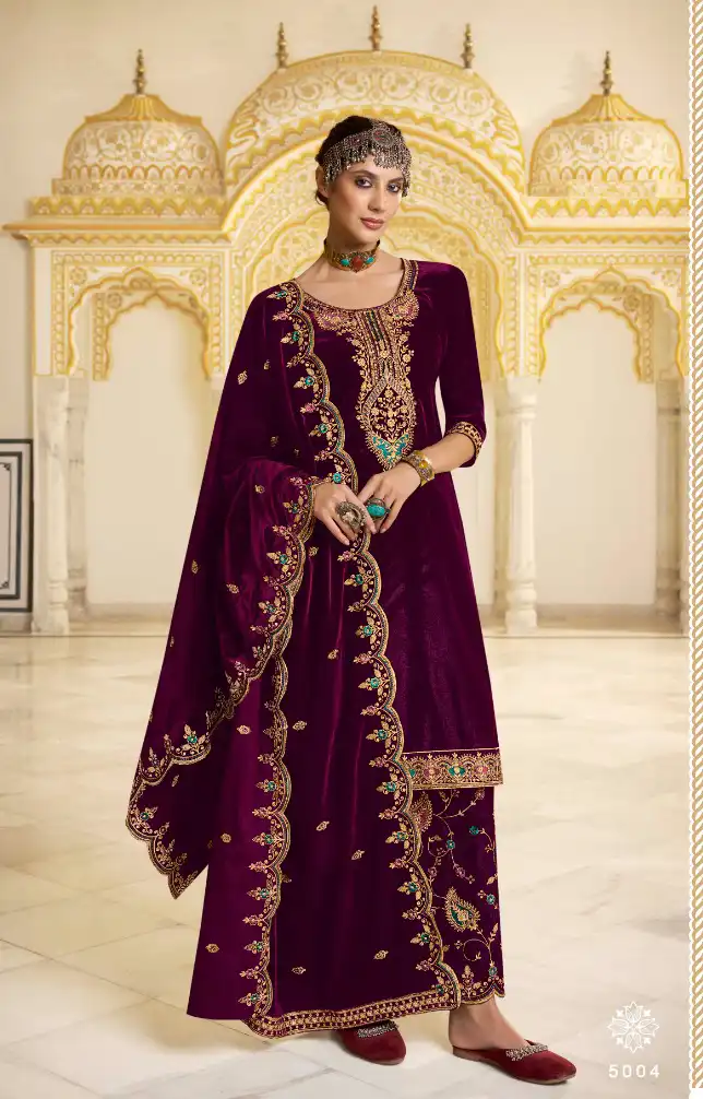 Kala Archana Vol 5 Velvet Wholesale Designer Winter Wear Salwar Suit Catalog - Image 2