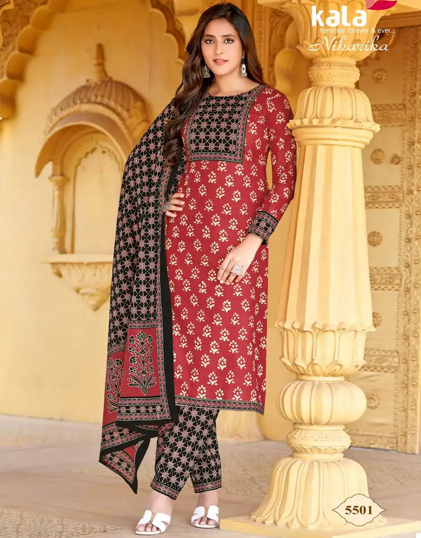 Kala Niharika Vol 1 Heavy Cotton Printed Wholesale Readymade Salwar Suit Catalog
