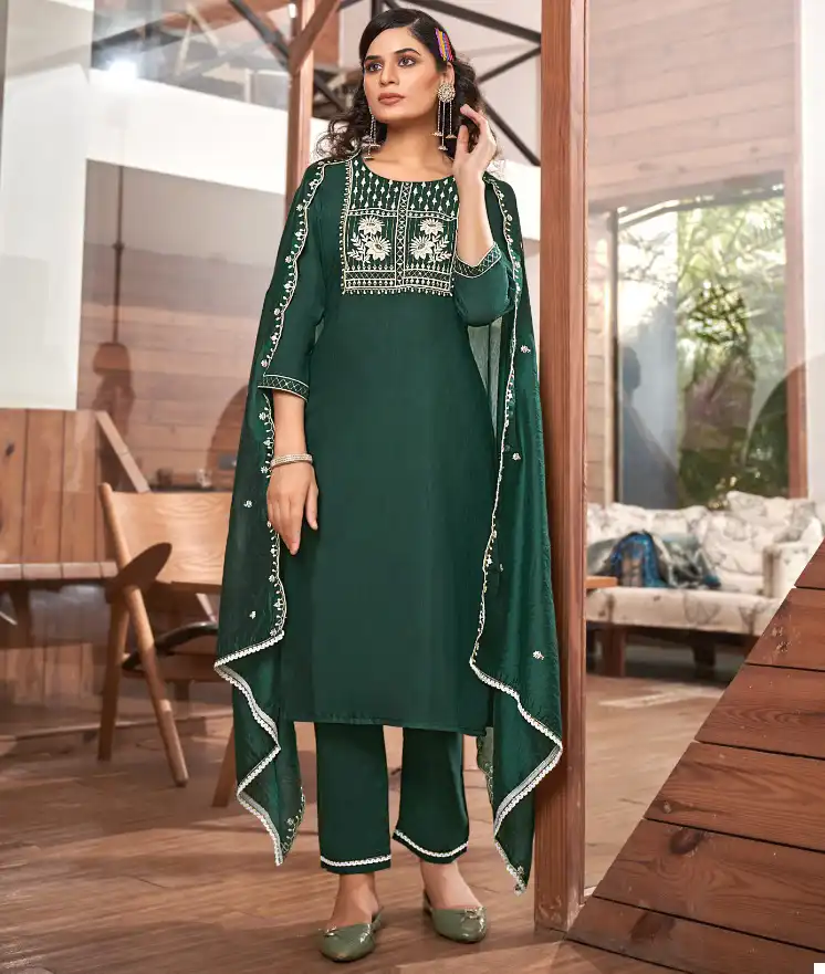 Kalaroop Blossom Heavy Fancy Rayon Wholesale Readymade Salwar Suit Catalog