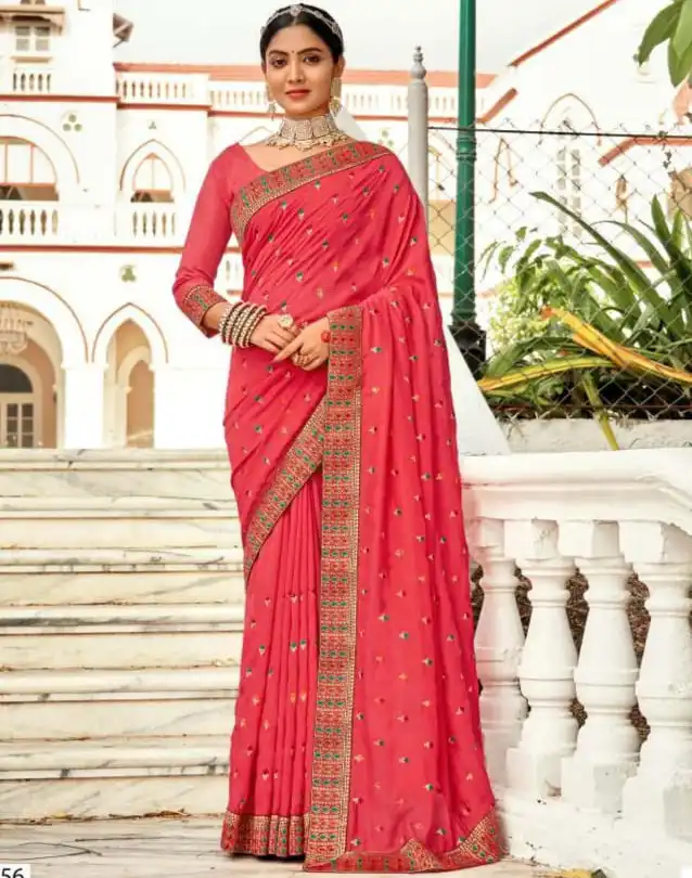 Kalista Bell Bottom P/C Vichitra Wholesale Sarees Catalog