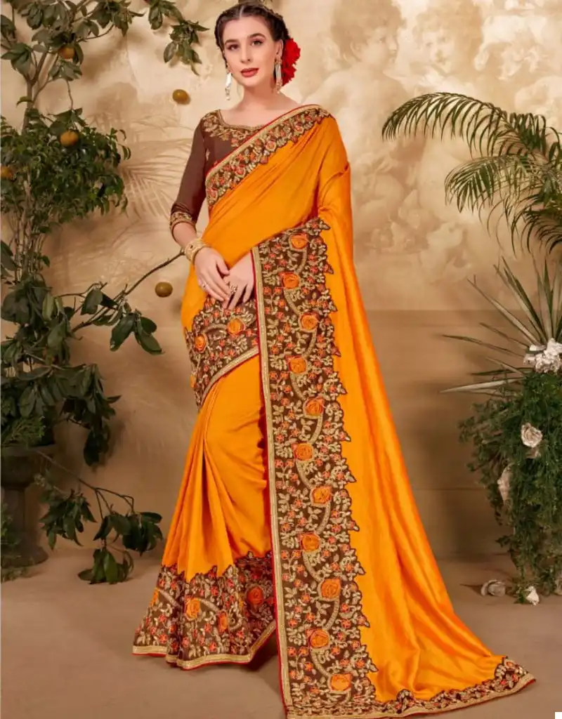 Kalista Century 3 P/C Vichitra Wholesale Fancy Sarees Catalog