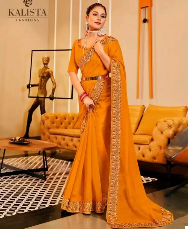Kalista Khwahish Blooming Shimmer Wholesale Fancy Sarees Catalog