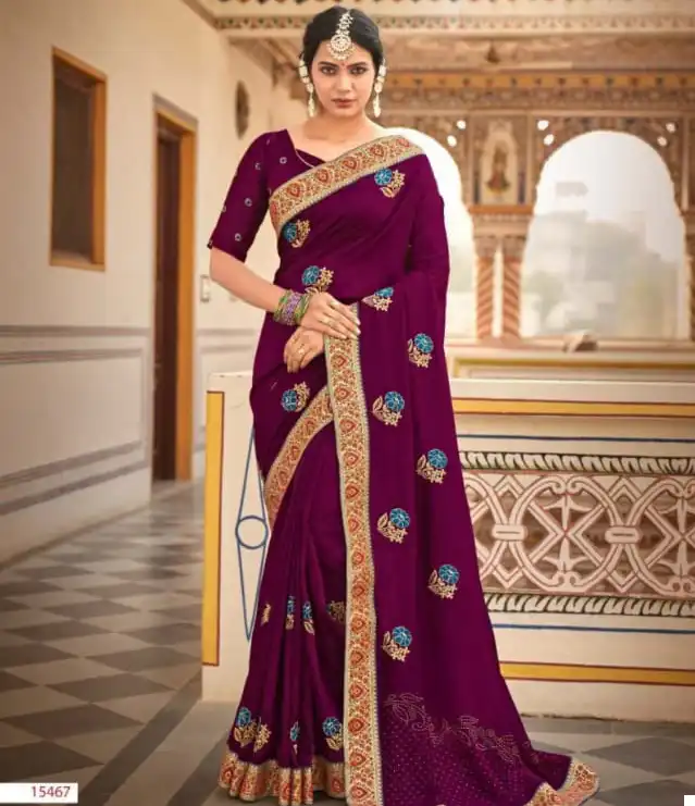 Kalista Rangsutra 2 P/C Vichitra Wholesale Fancy Sarees Catalog