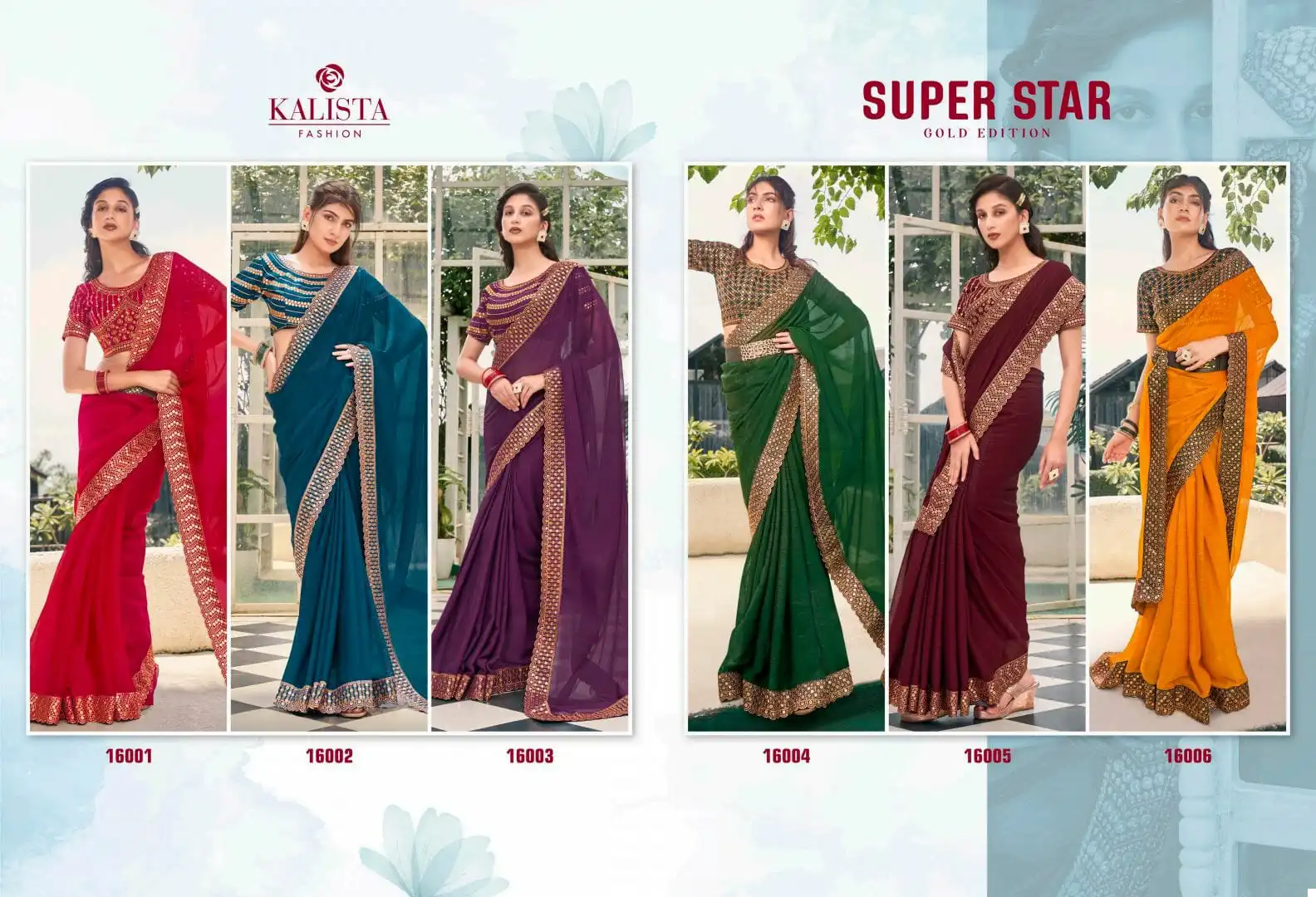 Kalista Super Star Zomato Shimmer Wholesale Fancy Sarees Catalog - Image 7