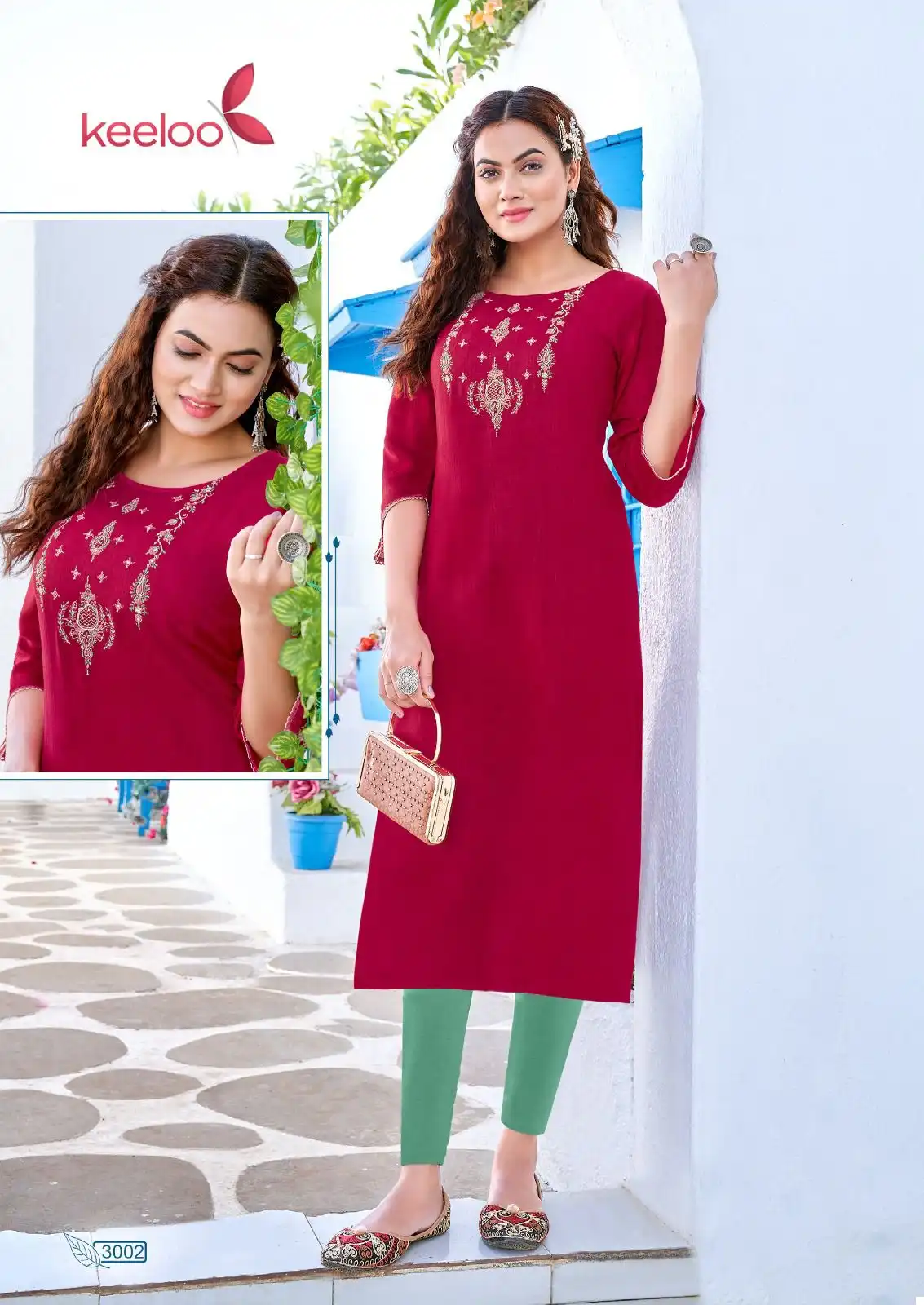Keeloo Kanika Vol 3 Heavy Rayon Wholesale Long Kurtis Catalog - Image 3