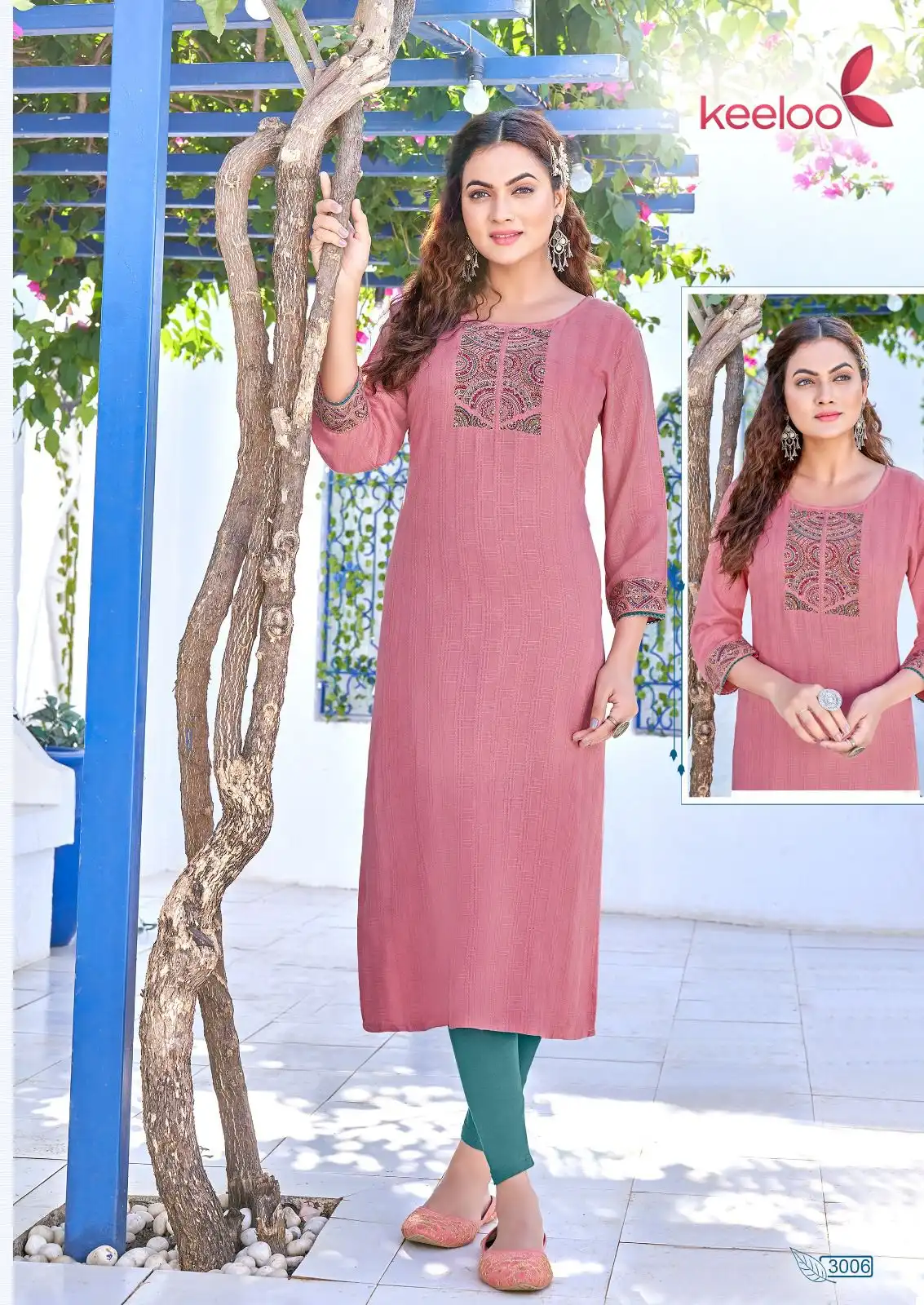 Keeloo Kanika Vol 3 Heavy Rayon Wholesale Long Kurtis Catalog - Image 4