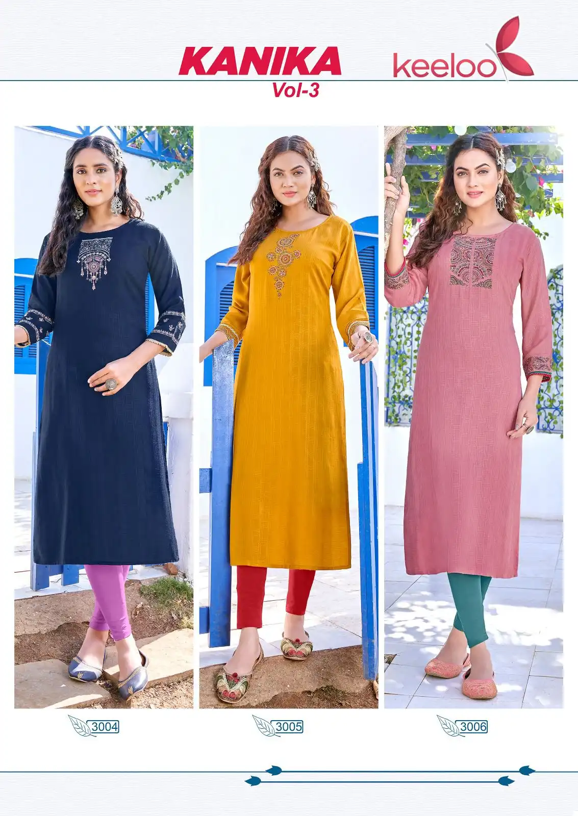 Keeloo Kanika Vol 3 Heavy Rayon Wholesale Long Kurtis Catalog - Image 8