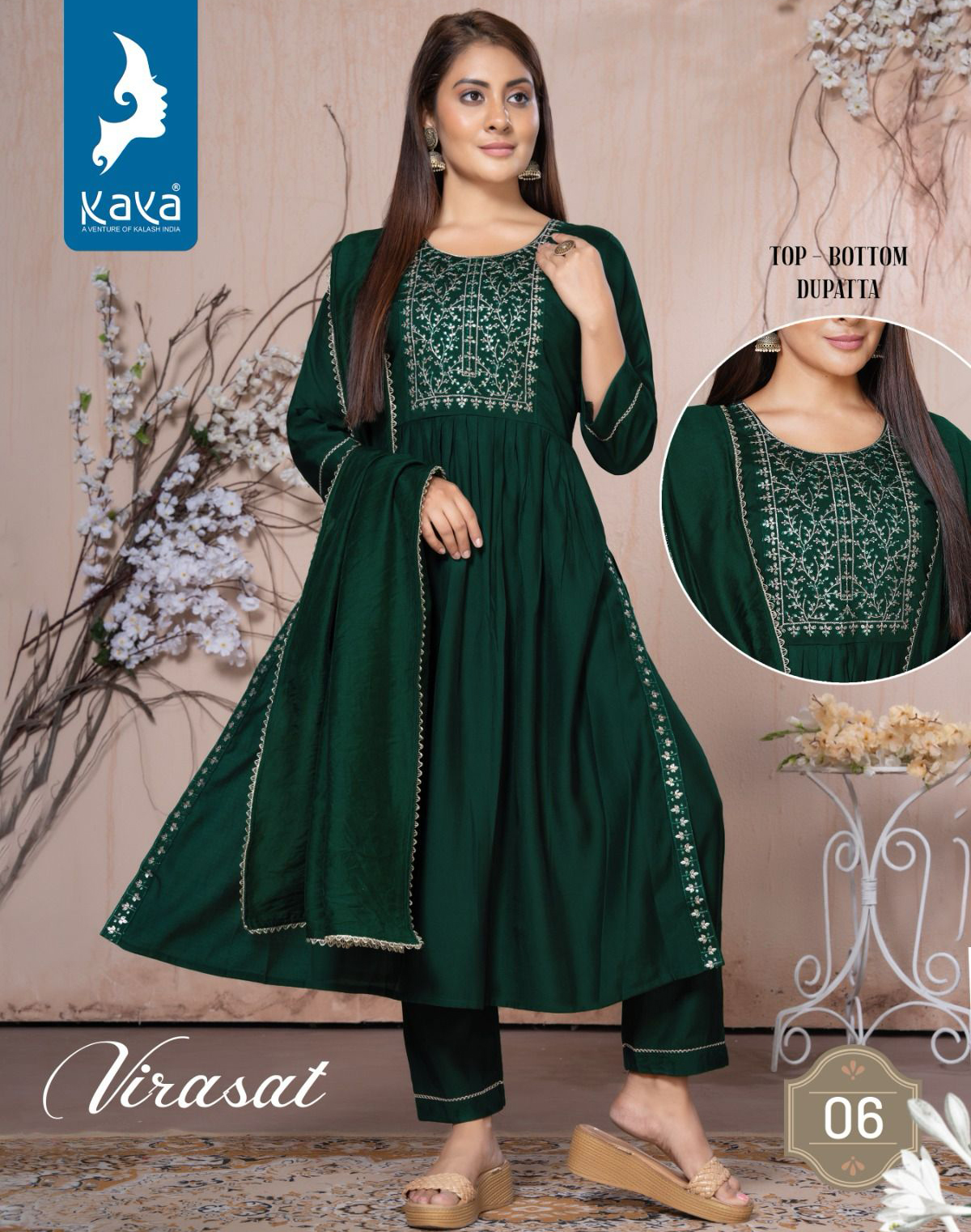 Kaya Virasat Roman Silk Wholesale Readymade Salwar Suit Catalog